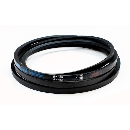 D&D A155 Classical V-Belt, 157 in Outside Length, 1/2 in Top Width, 1 Ribs A155